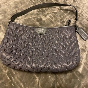 Coach 70th Anniversary Madison Quilted Gray Shoulder Bag